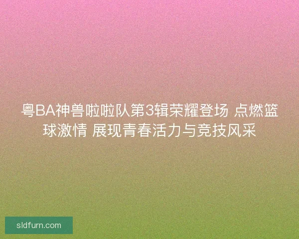 粤BA神兽啦啦队第3辑荣耀登场 点燃篮球激情 展现青春活力与竞技风采